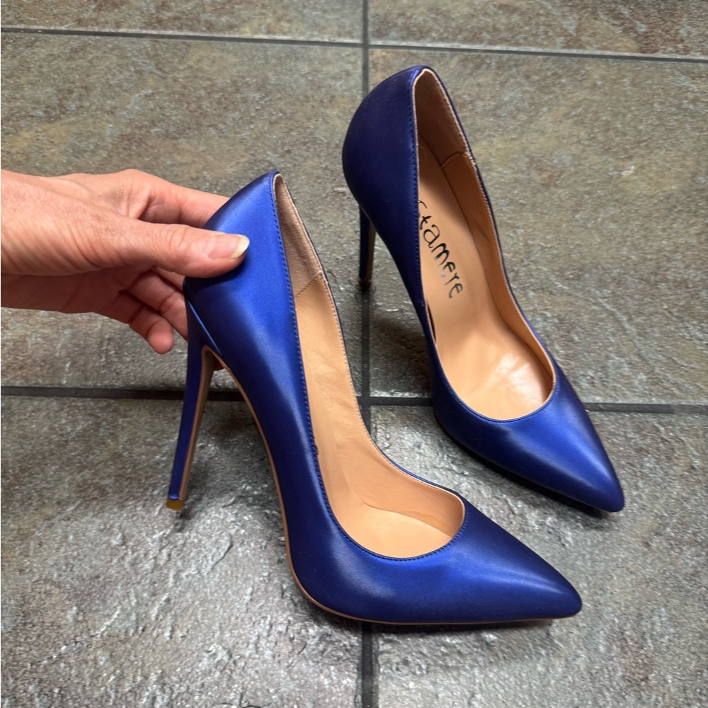 Blue High Heel Pumps